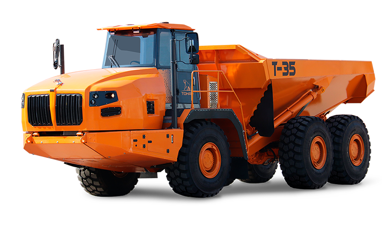 Шарнирно-сочлененный самосвал Тонар-7508