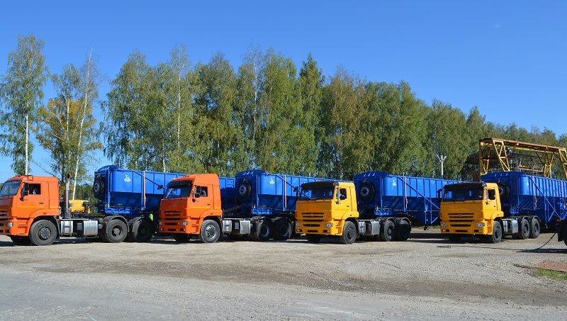 Отгрузка крупной партии полуприцепов-картофелевозов